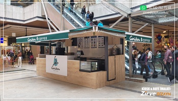 caribou coffee kahve kiosk